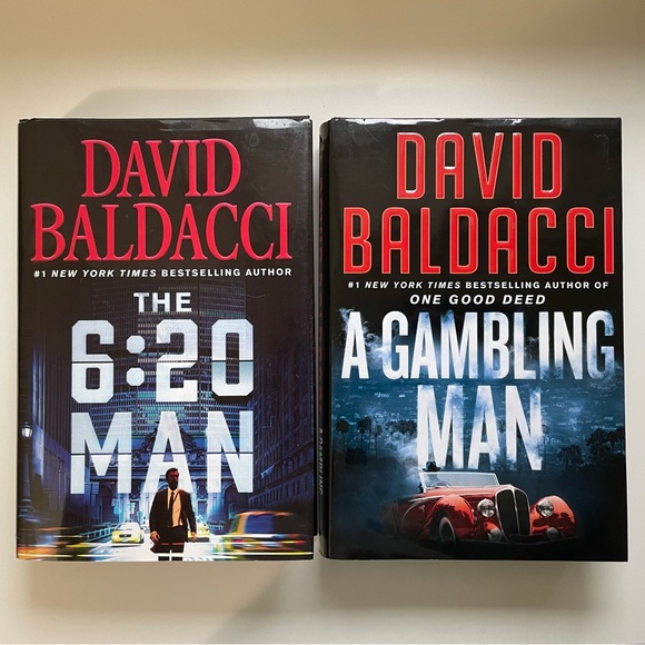 2 Hardcover books by David Baldacci The 6:20 Man and A Gambling Man - Picture 3 of 3